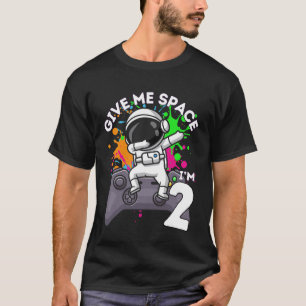 Camiseta Astronauta Fã de Video Game Espacial no 2º Anivers