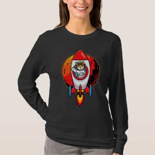 Camiseta Astronauta Floki Inu Moin Para O Token Cripto Da L