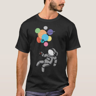 Camiseta Astronauta flutuando para longe