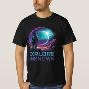 Camiseta Astronauta Futurística - Aventura Espacial Sci-Fi