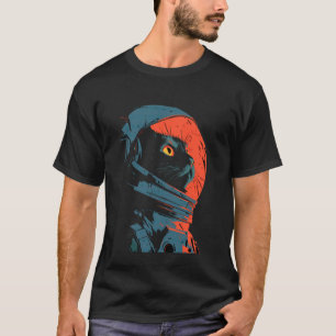 Camiseta Astronauta Gato Elegante