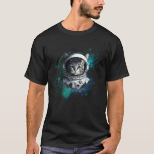 Camiseta Astronauta Gato Espacial
