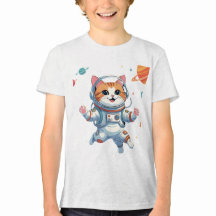 Camiseta Astronauta Gato Espacial – Gato Cósmico E