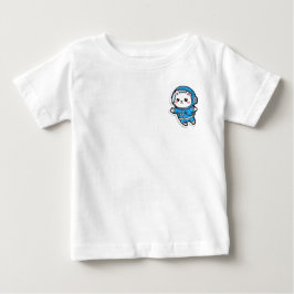Camiseta Astronauta Gato Fofo Kawaii Para Bebê