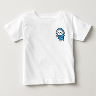 Camiseta Astronauta Gato Fofo Kawaii Para Bebê