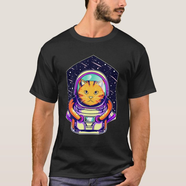 Camiseta Astronauta Gift Nerd Crianças Meninas Espaço Nerdy (Frente)