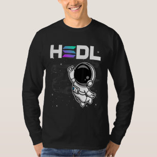 Camiseta Astronauta Hodl Solana Sol Moin Para A Cripto Da L