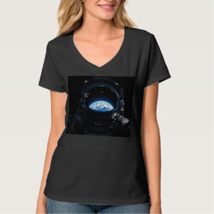 Camiseta Astronauta inspirada no tomo - Camisa-T do pescoço