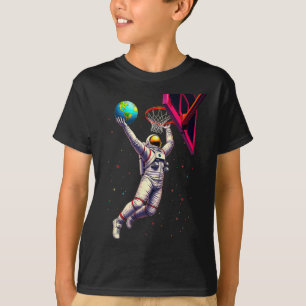 Camiseta Astronauta Jogando Planetas Esboçados Espaço Sider