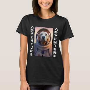Camiseta Astronauta Labrador Retriever no Fofinho Espacial