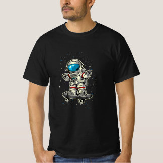 Camiseta Astronauta Legal Andando de Skate no Espaço Sidera