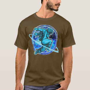 Camiseta Astronauta Legal Engraçado no Planeta Espacial Ext