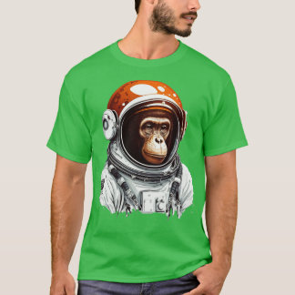 Camiseta astronauta macaco