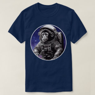 Camiseta astronauta macaco