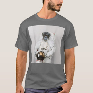 Camiseta Astronauta macaco num traje espacial com capacete