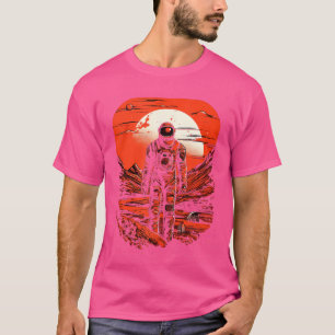 Camiseta Astronauta Marte Red Planet Rover Spaceman Science