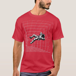 Camiseta Astronauta Mens Flutuando no Espaço