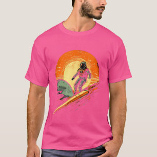 Camiseta Astronauta Mercury Rocket Space Planet Science Ast