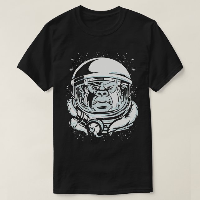Camiseta Astronauta Monkey Space Viagem (Frente do Design)