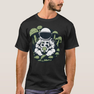 Camiseta Astronauta Mushroom - Vintagem estética