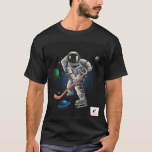 Camiseta Astronauta na design de hóquei