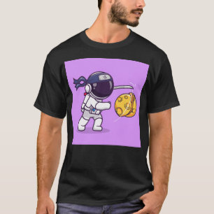 Camiseta Astronauta Ninja Slash Moon