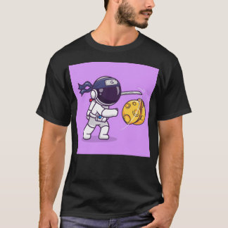 Camiseta Astronauta Ninja Slash Moon