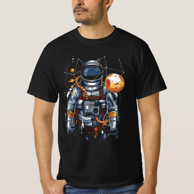 Camiseta Astronauta No Espaço (Frente)