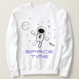 Camiseta Astronauta no Espaço - Arte em Preto, Branco e Rox