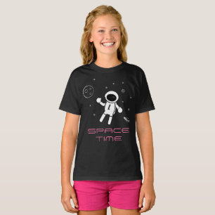 Camiseta Astronauta no espaço - arte em preto, no branco &