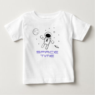 Camiseta Astronauta no espaço - arte no preto, no branco &