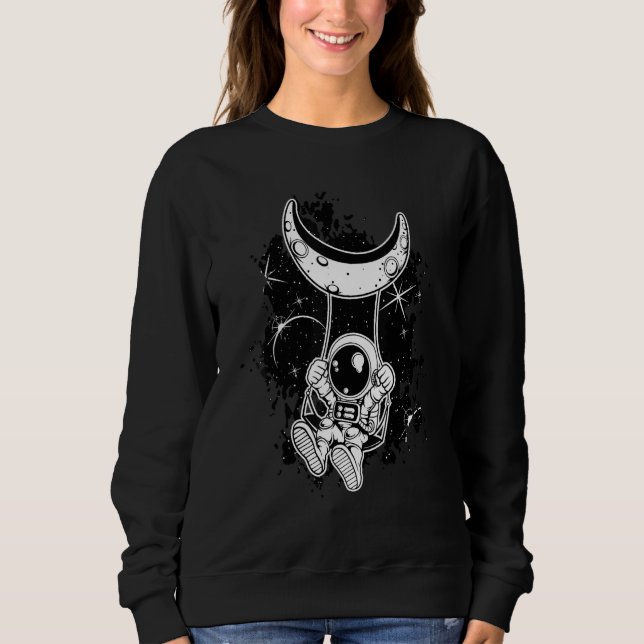 Camiseta Astronauta No Espaço No Astronauta Da Lua 1 (Frente)