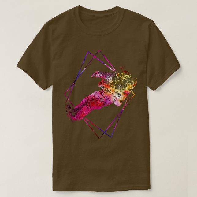 Camiseta Astronauta no espaço sideral (Frente do Design)