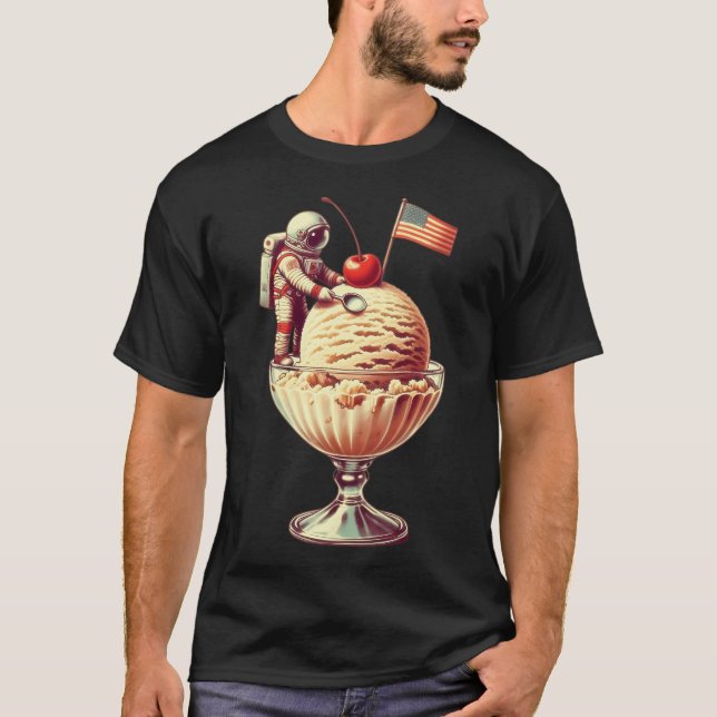 Camiseta Astronauta no Sorvete (Frente)