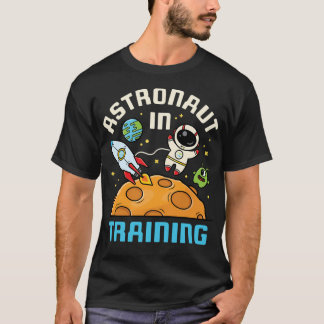 Camiseta Astronauta No Treinamento De Crianças Astronautas