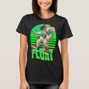 Camiseta astronauta OneWheelat Roda flutuante
