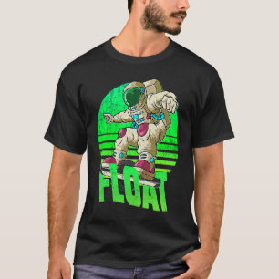 Camiseta astronauta OneWheelat Roda flutuante