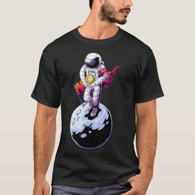 Camiseta Astronauta Pirata Para A Cripto Da Lua ARRR (Frente)