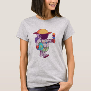 Camiseta Astronauta, Planetas Divertidos Espaço Exterior
