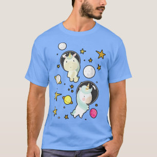 Camiseta Astronauta Planetas Espaciais Exteriores Amor Magn
