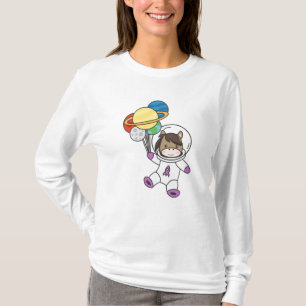 Camiseta Astronauta Pôneo de Cavalo Marcha da Terra