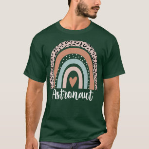 Camiseta Astronauta Rainbow Leopard Astronauta Engraçado Ap