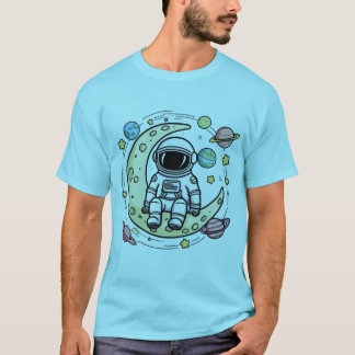 Camiseta Astronauta: Relaxando a Lua