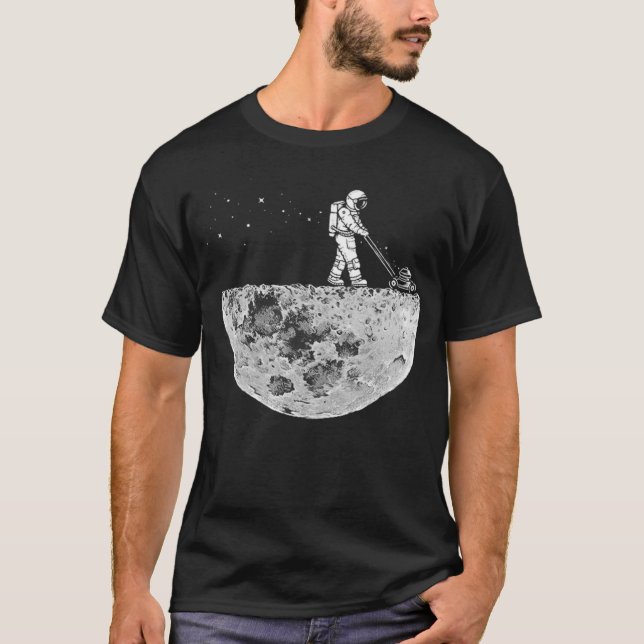 Camiseta Astronauta Remando A Design Da Lua (Frente)