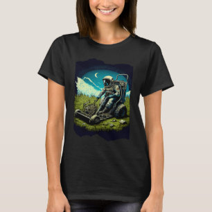 Camiseta Astronauta Remando A Lâmina No Espaço Trabalho de