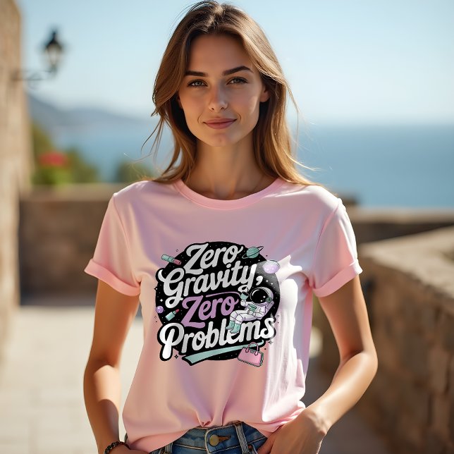 Camiseta Astronauta Reproduzindo Café no Espaço (Criador carregado)