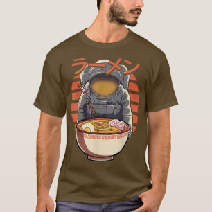 Camiseta Astronauta Retro-Ramen Astronauta Japonês Anime Gi