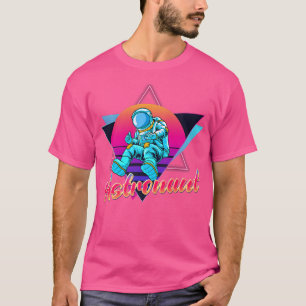 Camiseta Astronauta Retro Vintage Vaporwave