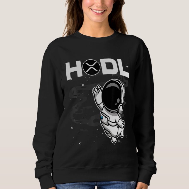 Camiseta Astronauta Ripple Xrp Coin Para A Cripto Da Lua (Frente)