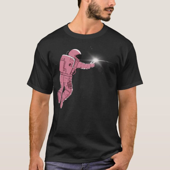 Camiseta Astronauta Rosa (Frente)